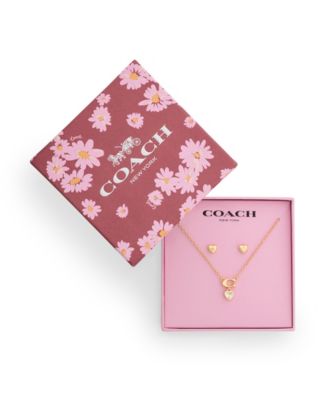 Cubic Zirconia Signature C Heart Boxed Jewelry Set