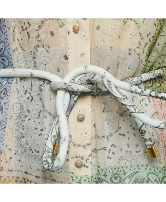 Women's Multicolor Bandana Print Cotton Mini Dress