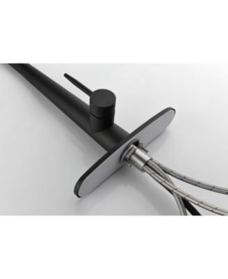 Kitchen Faucet with Pull Down Sprayer, High Arc 360° Swivel Brushed Nickel, 3-Mode Spray Head, for Farmhouse Modern Laundry Rv Bar