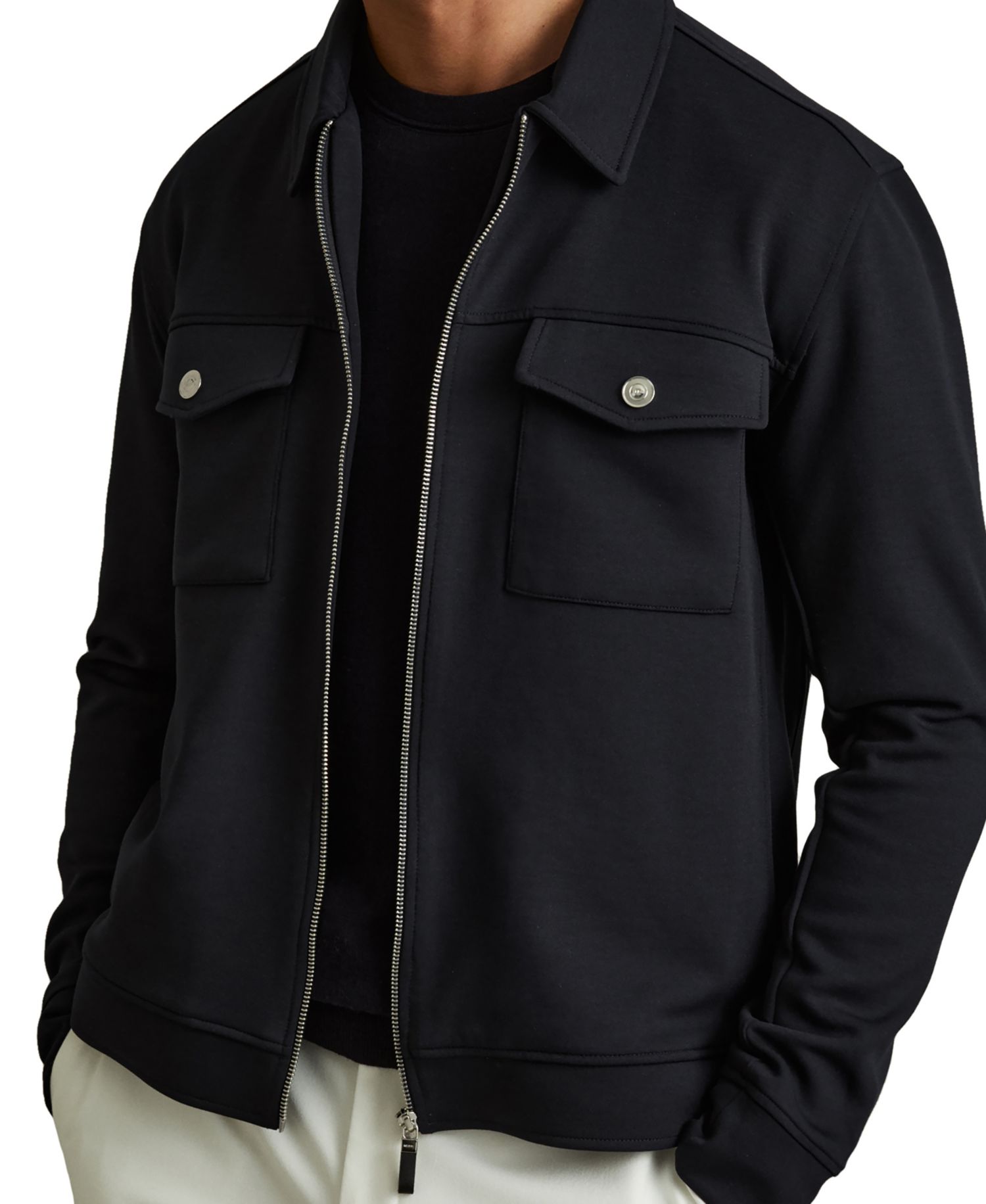 Men's Medina Premium Interlock Zip-Through Overshirt