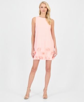 Women's Rosette Sleeveless Shift Dress