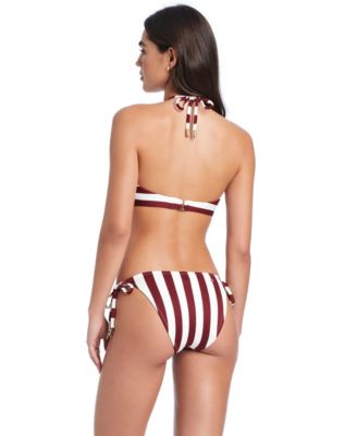 Women's Crossing Paths Halter Tie Bikini Swim Top