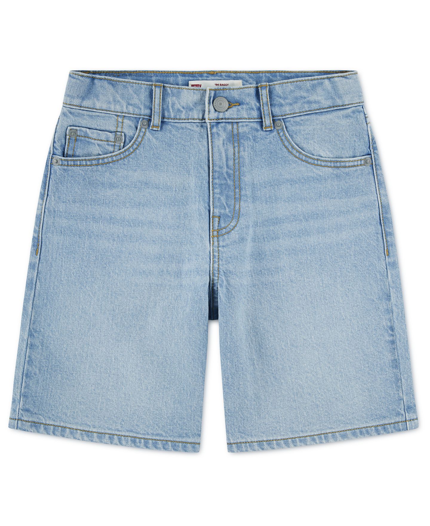Шорты Levi's 94' Baggy Shorts для девочек, цвет: Светлый пастельный синий — фото 5
