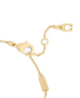 Faux Stone Signature C Tea Rose Strand Bracelet