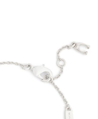 Faux Stone Signature C Heart Strand Bracelet