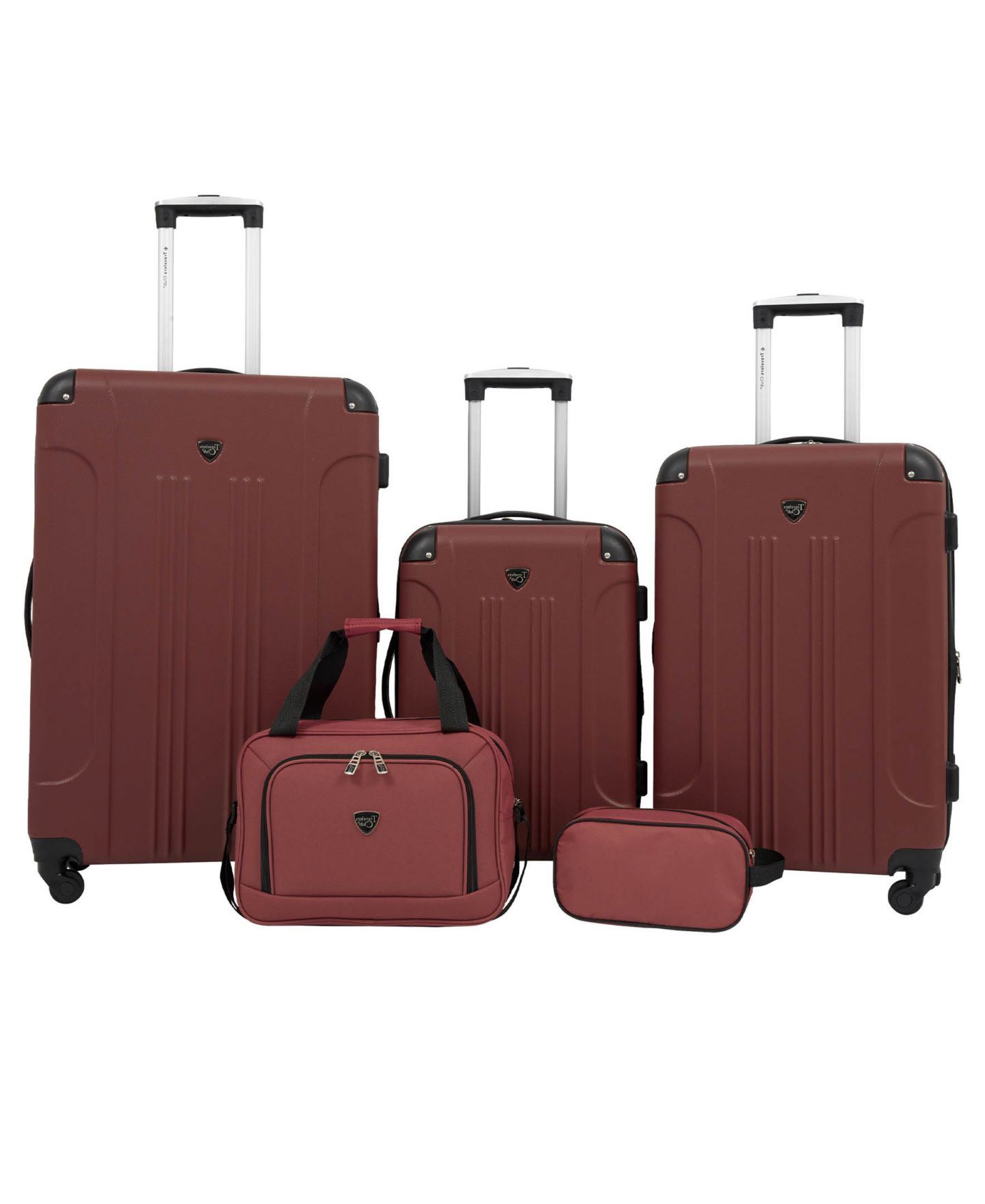 Чемоданы Travelers Club Chicago 5-Piece Hardside Luggage Set, цвет: Сливочный — фото 1