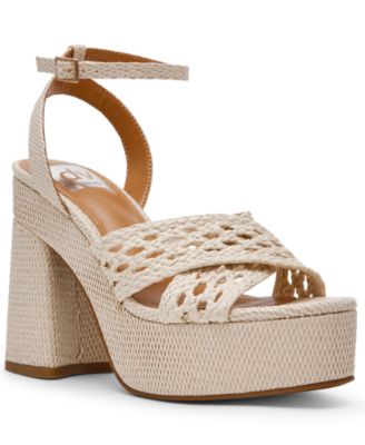 Women's Whisora Crossband Raffia Woven Platform Dress Sandals