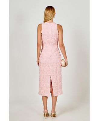 Women's Floral Applique Maxi Dress