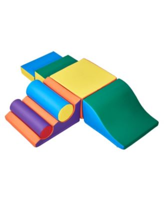 7-Piece Foam Climbing Set for Toddlers - PU Leather Blocks