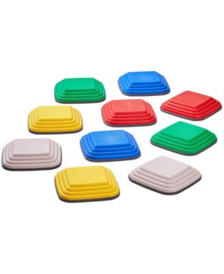 10-PC Large Balance Stepping Stones Set, Non-Slip 220 lb Capacity