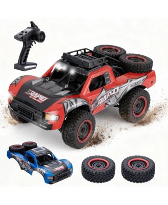 1:14 High-Speed 4WD RC Truck for Kids & Adults, 70km/h Off-Road Car with Dual Shells & LED Lights
