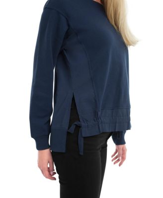 Women's Woven Side Panels Sweatshirt