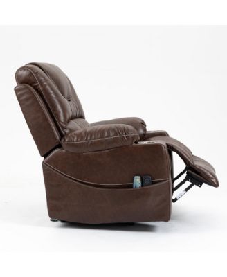 Velvet Recliner Chair with 2 Cup Holder, Lounge Chair Power Lift Chair Relax Sofa Chair