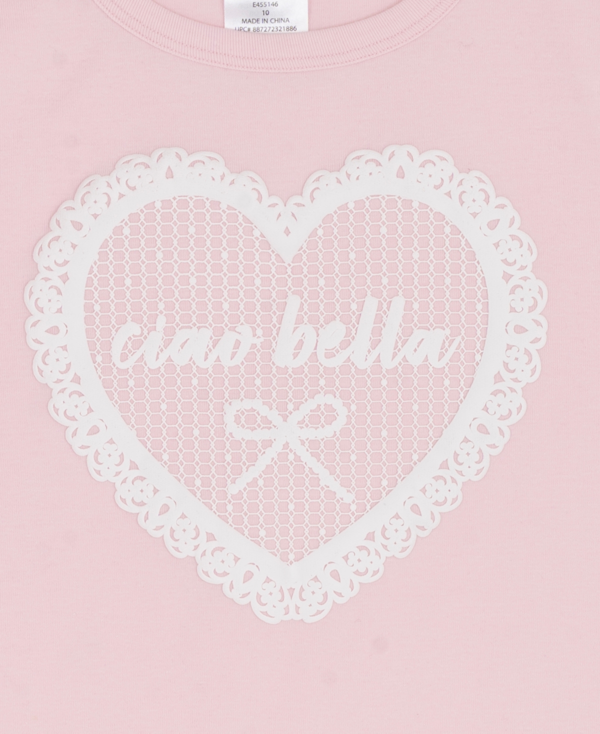 Rare Editions Girls' 7-12 Graphic T-Shirt and Lace Tiered Skort, 2-Piece Set