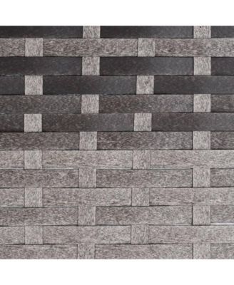 Patio Reclining Chair with Cushions Gray Poly Rattan