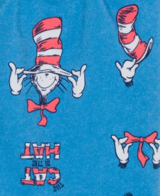 Boys' Toddler 2T-5T The Cat In the Hat T-Shirt and Shorts, 2-Piece Set