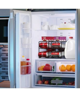 2 Pack Can Dispenser Rack - Holds 12 Standard Size 12oz Cans Each