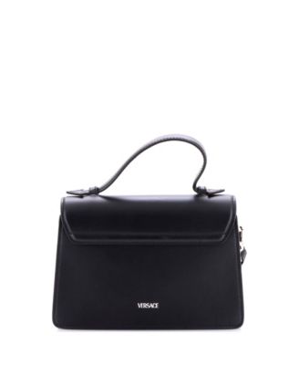 Small La Medusa Top Handle Satchel Leather with Eyelet Detail