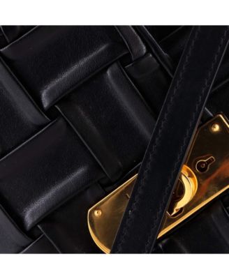 Medium Boxyz Top Handle Bag Woven Leather