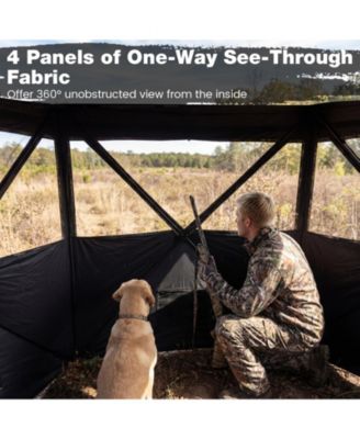 See-Through Pop-Up Hunting Blind Panel Waterfowl Blind for 1-3 People
