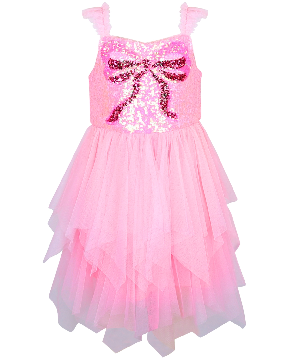 Pink & Violet Girls' 2-6X Sequin Bow Bodice Dress