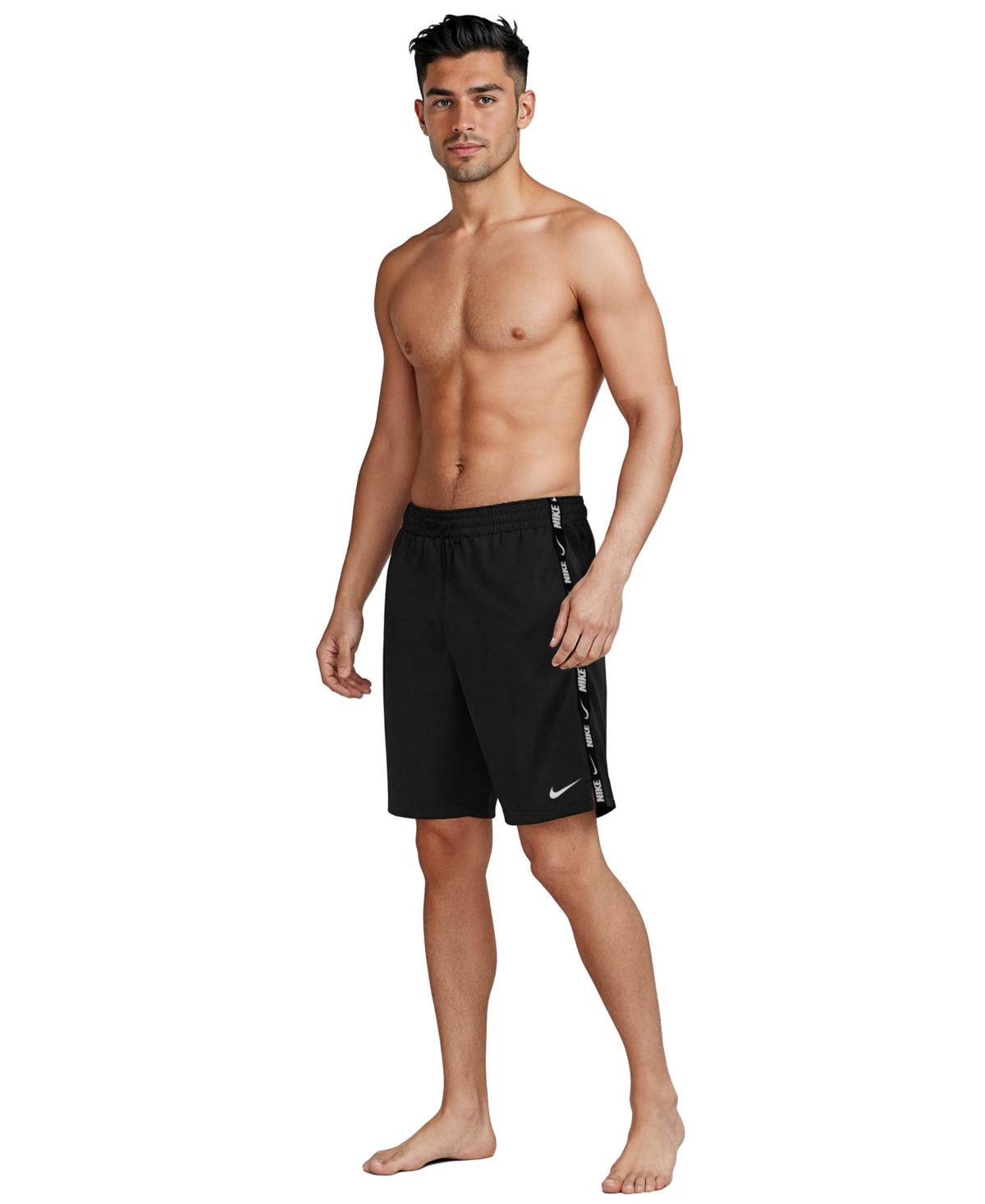 Nike Men's Breaker Logo Tape Volley 9" Swim Shorts
