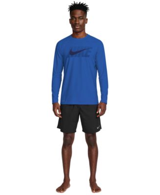 Men's Long-Sleeve Crewneck Hydro Guard Swim Shirt