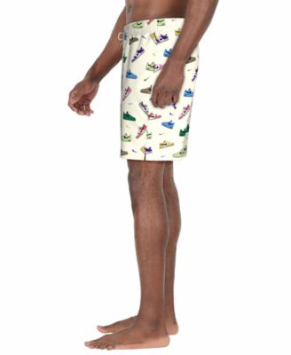 Men's 7" Sneaker Print Volley Swim Shorts