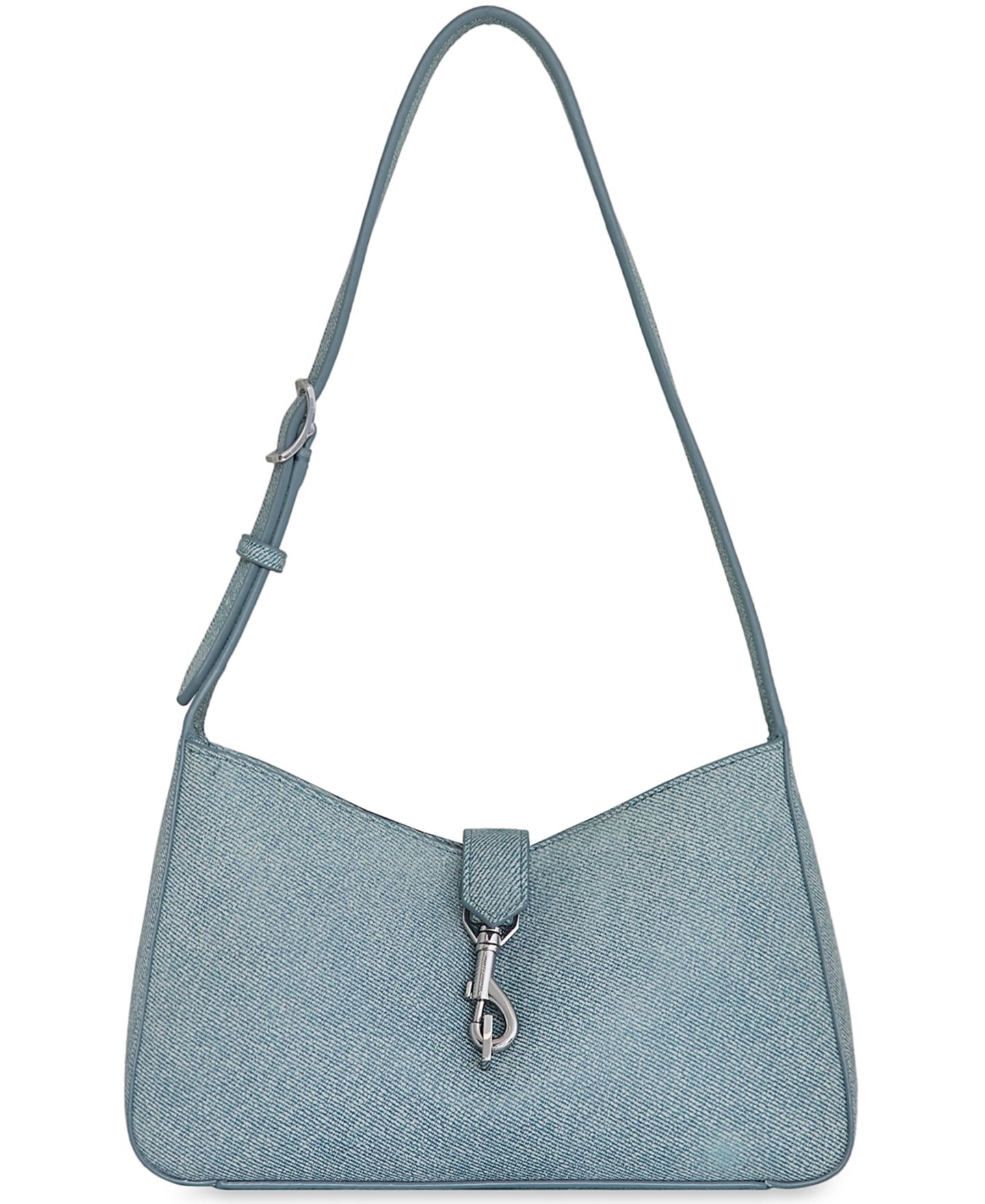 Женская сумка Rebecca Minkoff Megan Medium Denim Shoulder, цвет: Джинсовый синий — фото 1