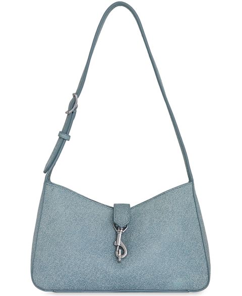 Женская сумка Rebecca Minkoff Megan Medium Denim Shoulder, цвет: Джинсовый синий