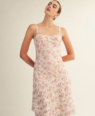 Women's Lorraine Sweetheart Neck Midi Dress