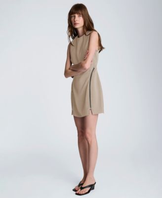 Women's Sheath Zipper Short Dress