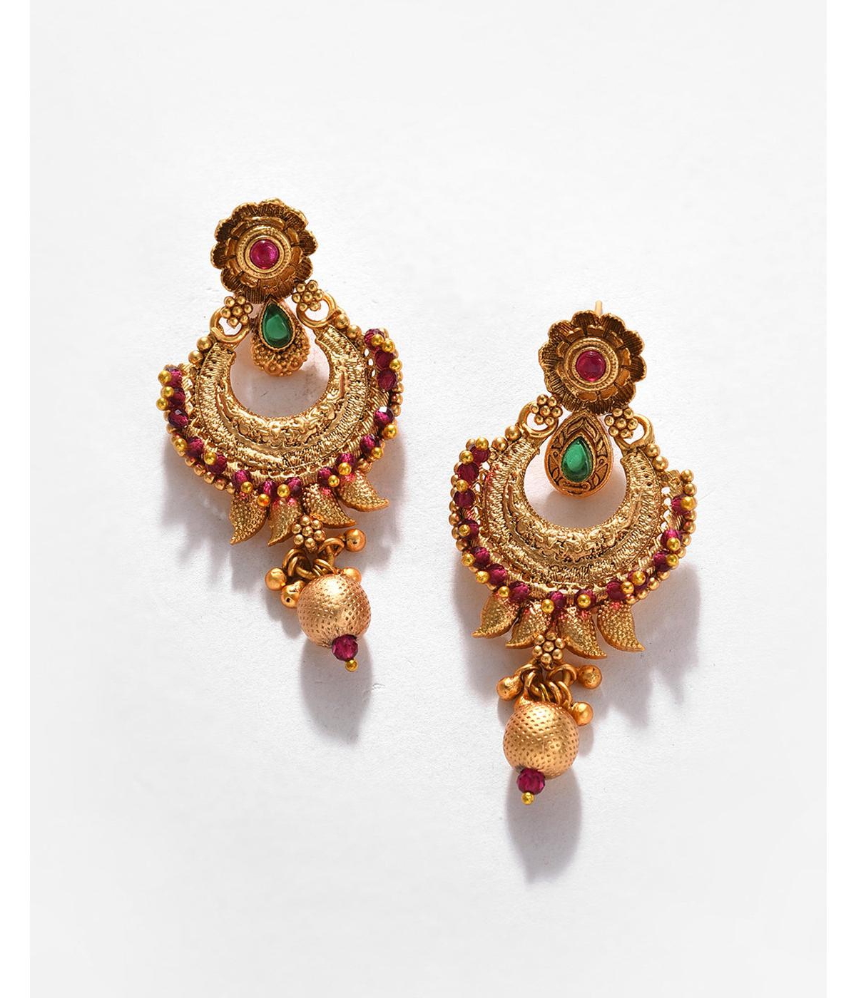 Sohi Gold-Plated Contemporary Jewellery Set