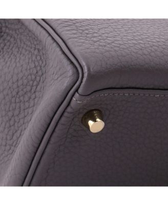Kelly 28 Handbag Grey Togo with Gold Hardware