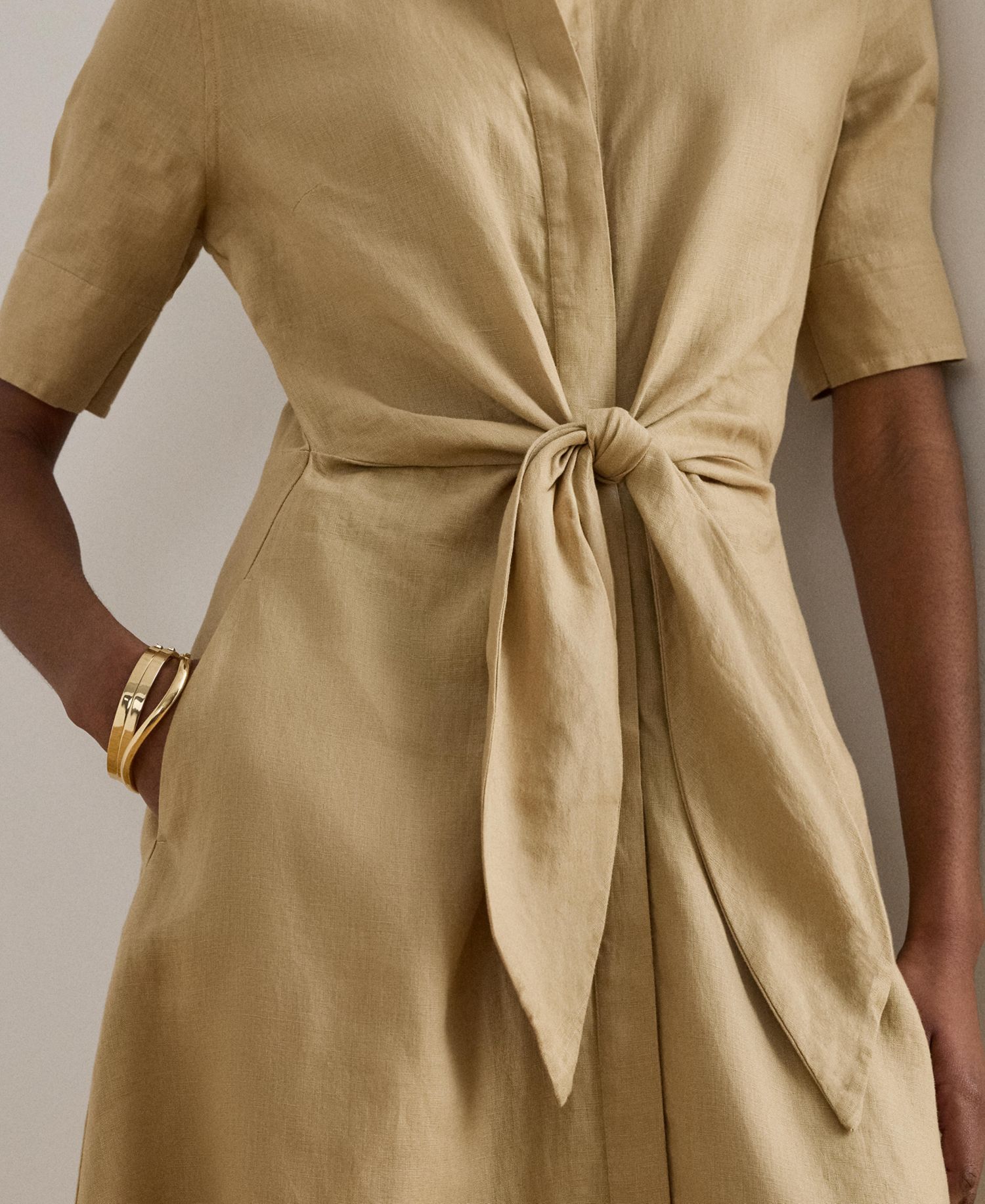 100% Linen Shirt Dress