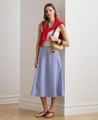 Women's Striped Paneled Skirt