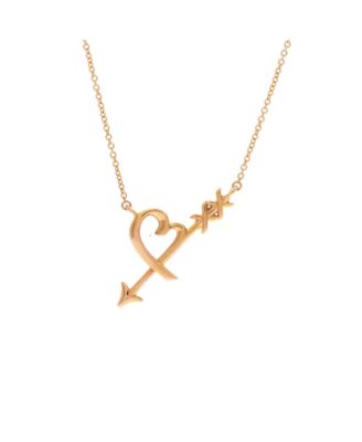 Paloma Picasso Graffiti Heart and Arrow Pendant Necklace