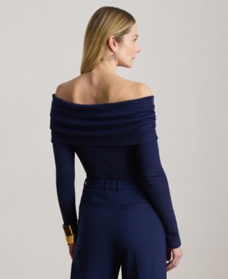 Women's Ribbed Off-The-Shoulder Top