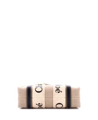 Small Woody Convertible Tote Canvas with Leather