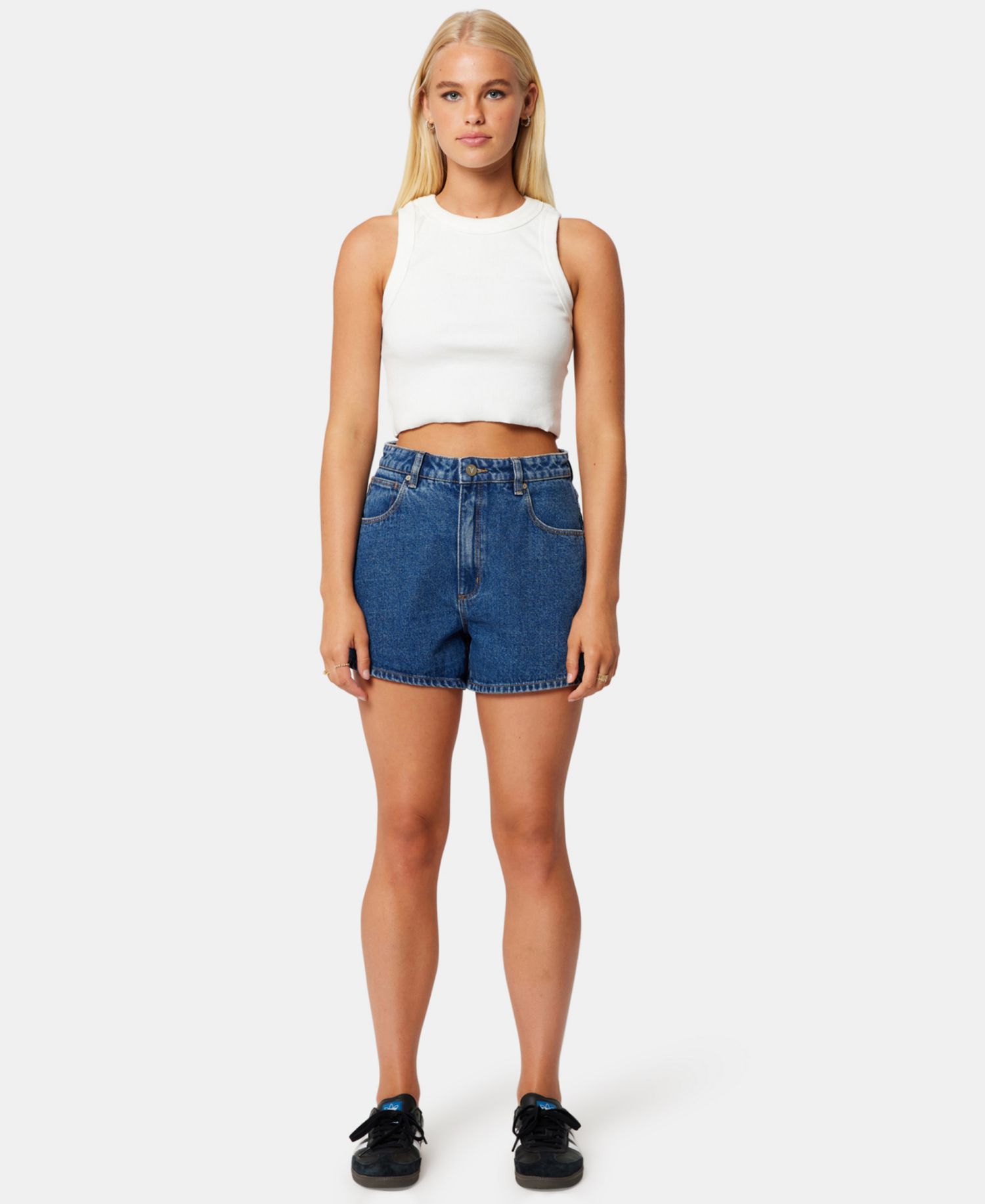 Women's Venice Bella Mid-Rise Denim Shorts