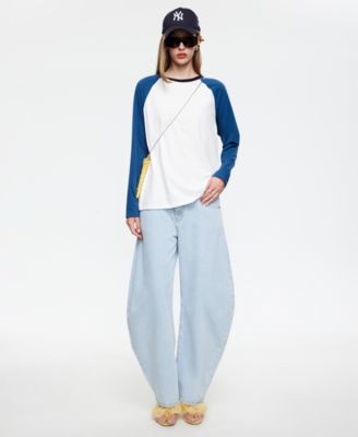 Women's Crew Neck Baseball T-Shirt