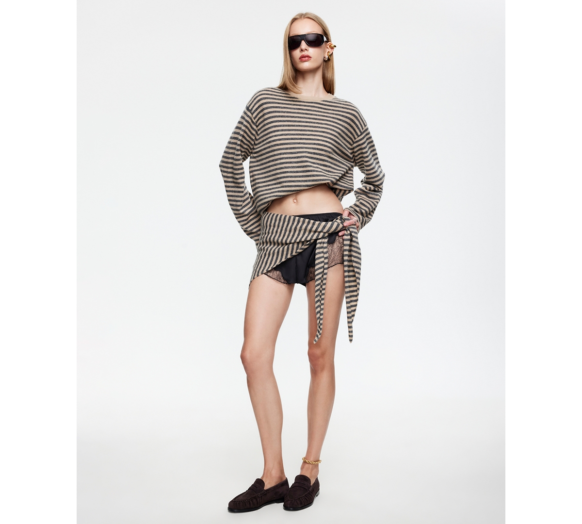 Lioness Women's Striped Long-Sleeve Top