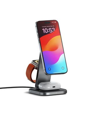 3-In-1 Foldable Qi2 Wireless Charging Stand, Space Gray