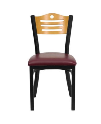 Slat Back Metal Restaurant Dining Chair