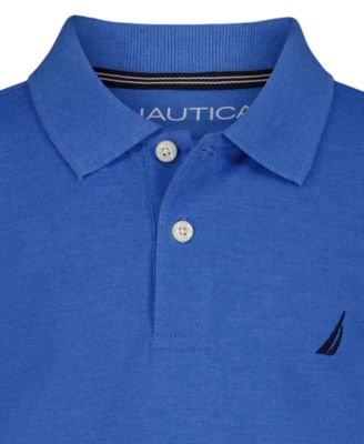 Boys' 8-20 Anchor Solid Button-Front Polo Shirt