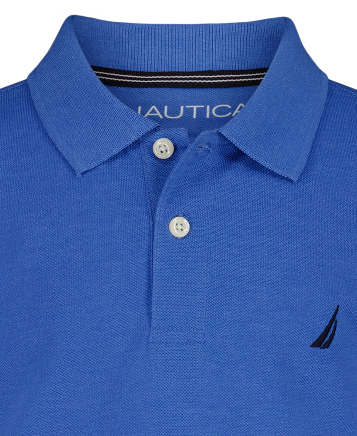 Nautica Boys' 8-20 Anchor Solid Button-Front Polo Shirt