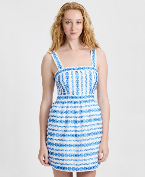 Женское платье French Connection Square Neck Mini, цвет: Насыщенный синий