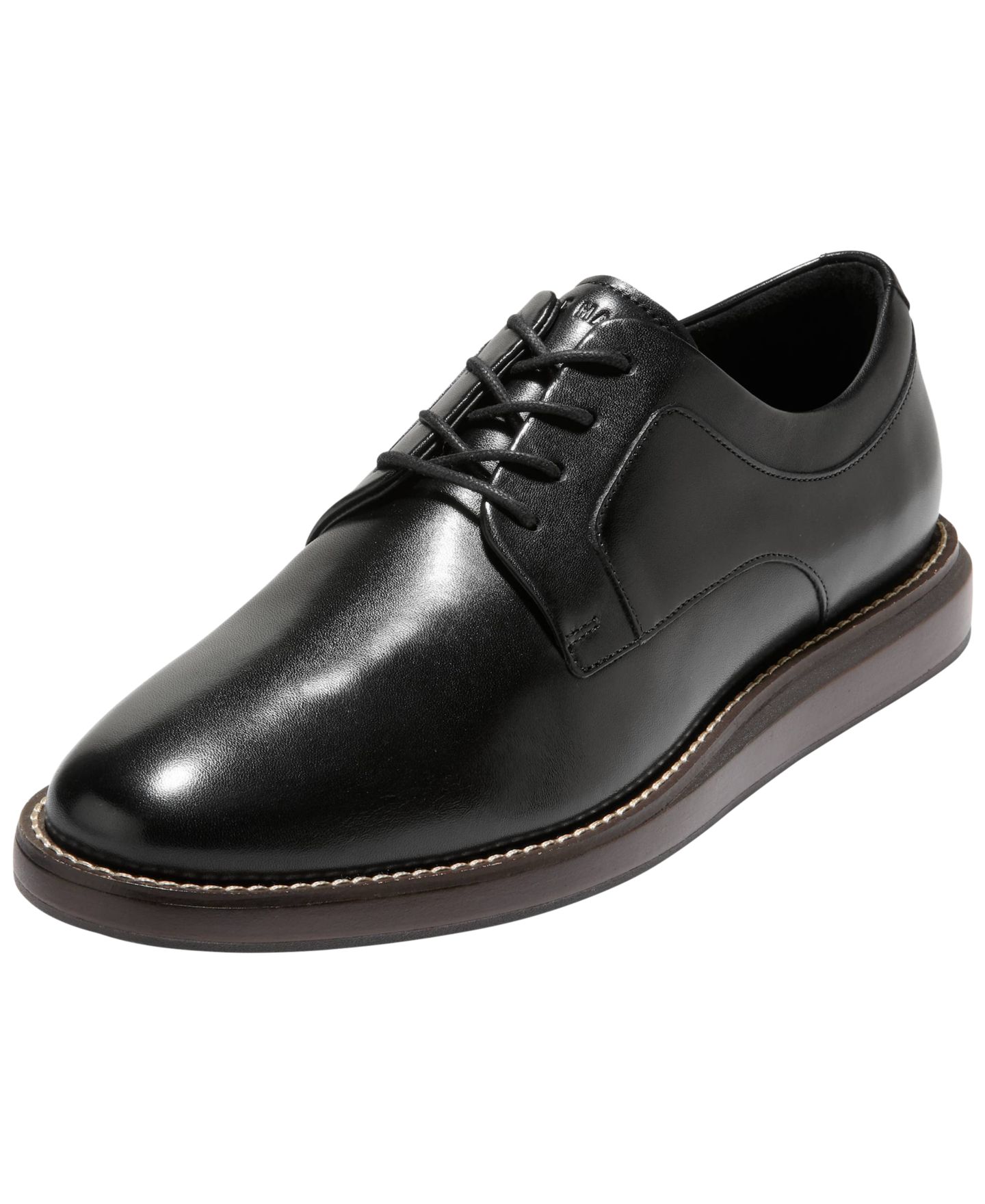 Мужские туфли Cole Haan Grand Neoclassic Round-Toe Oxford, цвет: Чёрный — фото 5