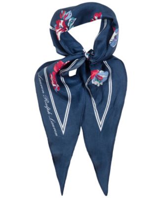 Floral Small Diamond Scarf