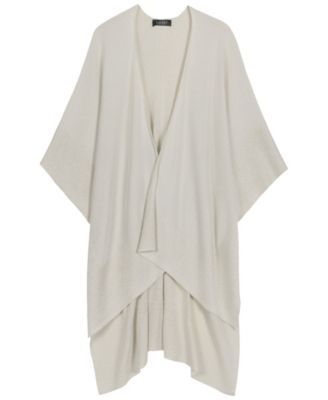 Matte Shine Belting Ruana Wrap